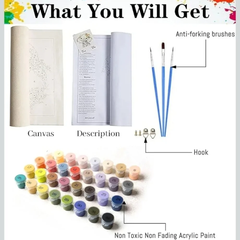 LWZAYS Paint By Numbers Kit Mountains (New)